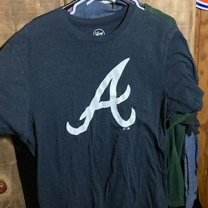 Men’s large No.47 brand Atlanta Braves short sleeve shirt.